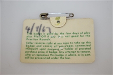 1967 Masters Tournament Series Badge #13768 - Gay Brewer Winner