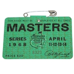 1968 Masters Tournament Badge #8379 - Bob Goalby Winner