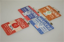 1976, 1977, 1979 & 1981 Masters Tournament Series Badges - Floyd, Watson & Zoeller