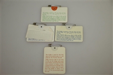 1976, 1977, 1979 & 1981 Masters Tournament Series Badges - Floyd, Watson & Zoeller