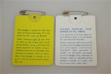 1980 & 1983 Masters Tournament Series Badges - Seve Ballesteros Victories