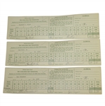 Floyd, Kite & Crenshaw Signed Used 1979 US Open Inverness Scorecards - Runner Up Player Marker JSA ALOA