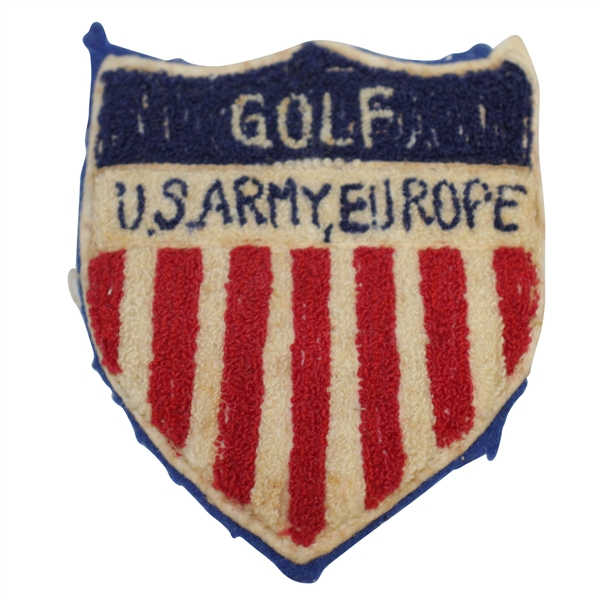 Vintage US Army, Europe Golf Shield Bullion Badge - Undated