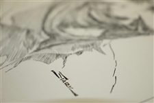 Circa 1960's I Like IKE Golf Winged Foot GC by Artist Bruce Stark Original Pen & Ink on Board