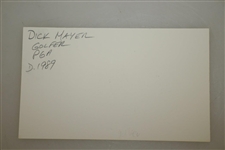 Dick Mayer Signed Card - 1957 US Open Champion JSA ALOA