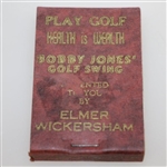 Bobby Jones' Golf Swing Flicker Book by Elmer Wickersham w/ Local Course Advertising
