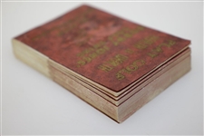 Bobby Jones' Golf Swing Flicker Book by Elmer Wickersham w/ Local Course Advertising