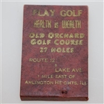 Bobby Jones' Golf Swing Flicker Book by Elmer Wickersham w/ Local Course Advertising