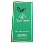 Jen Kupcho signed Augusta National Women's Amateur Final Round Spectator Guide JSA ALOA