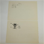 Vintage Golf Comic Strip Prints from Cartoonist Bailey - Set of 8