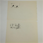 Vintage Golf Comic Strip Prints from Cartoonist Bailey - Set of 8