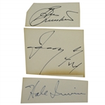 President Gerald Ford, Ben Crenshaw & Hale Irwin Signed Cards JSA Certs