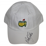 Nick Faldo Signed Masters Undated Logo White Hat JSA #M49279