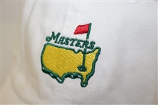 Nick Faldo Signed Masters Undated Logo White Hat JSA #M49279