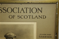 1908 Tom Morris Life Assoc of Scotland Banks & Co Edinburgh w/ Seldom Seen Calendar 