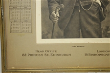 1908 Tom Morris Life Assoc of Scotland Banks & Co Edinburgh w/ Seldom Seen Calendar 