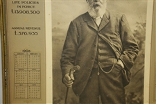 1908 Tom Morris Life Assoc of Scotland Banks & Co Edinburgh w/ Seldom Seen Calendar 