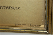 1908 Tom Morris Life Assoc of Scotland Banks & Co Edinburgh w/ Seldom Seen Calendar 