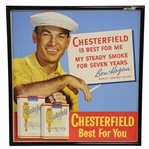 Ben Hogan Chesterfield Cigarettes Advertising Broadside Display