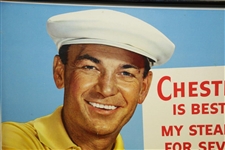 Ben Hogan Chesterfield Cigarettes Advertising Broadside Display