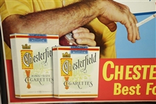 Ben Hogan Chesterfield Cigarettes Advertising Broadside Display