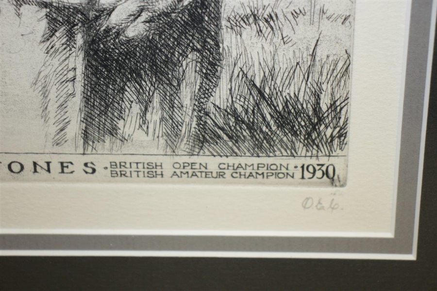 1930 Bobby Jones Grand Slam Etching Print #67/200 Signed by Artist W Douglas Macleod
