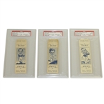 1949 Turf Cigarette Cards of Rees, King & Burton PSA Graded and Encapsulated