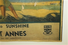 Lytham St Annes Lady Golfer - Sea Breezes & Sunshine Framed Advertising Print