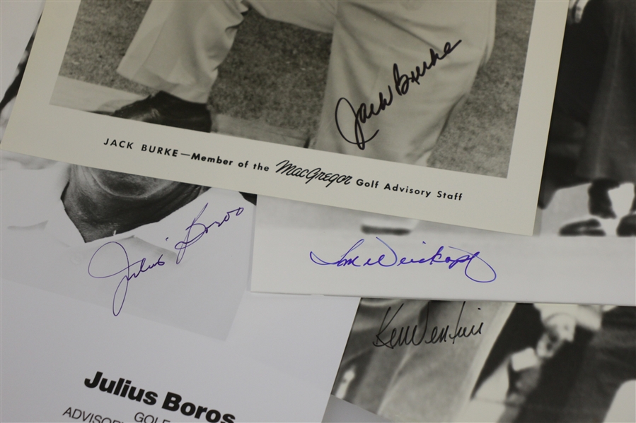 Major Winners Boros, Burke, Venturi & Weiskopf Signed 8x10 Photos JSA ALOA
