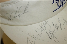 Seve Ballesteros, Ray Floyd, Tom Watson & Others Signed Doral Ryder Open Visor JSA ALOA
