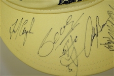 Seve Ballesteros, Fred Couples, Bernard Langer & Others Signed TPC Eagle Trace Visor JSA ALOA