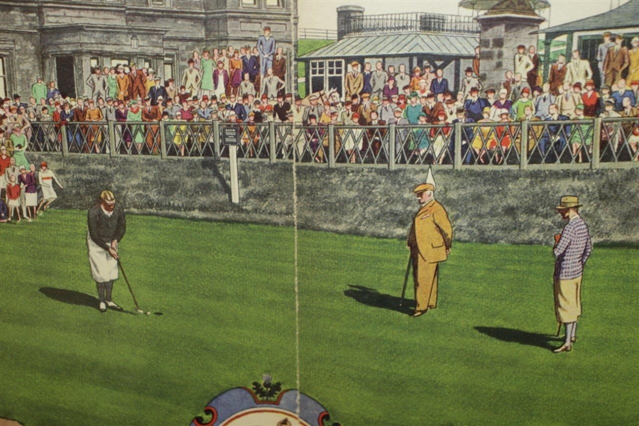 1930 Currier & Ives Robert T. Jones Jr Wins British Open at St. Andrews - Matted