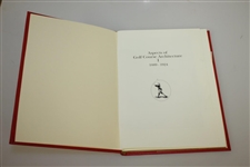 Aspects of Golf Course Architecture 1889-1924 Signed Limited Ed #66 of 75 by Fred Hawtree