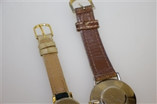 His & Hers Wrist Watches by Bunel & Jalga Featuring Old-Style Golfers