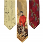 Old-Time Golfer Graphic Dress Ties Set