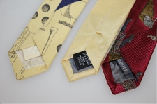 Old-Time Golfer Graphic Dress Ties Set