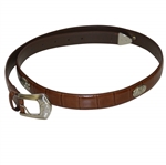 Ping Brand Leather Belt w/ Golf Medallions 