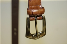 Ping Brand Leather Belt w/ Golf Medallions 