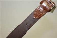 Ping Brand Leather Belt w/ Golf Medallions 