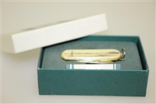 Golf Themed Swiss Knife w/ Golfer Scene Engraving by Barlow