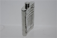 Royal Birkdale Pewter Engraved Hip Flask in Box - Excellent Condition
