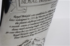 Royal Birkdale Pewter Engraved Hip Flask in Box - Excellent Condition