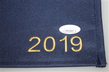 Rory McIlroy Signed 2019 Players Championship Limited Ed Royal Blue Dated Flag JSA #DD31645