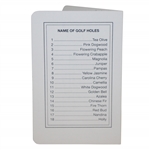 Arnold Palmer Signed Augusta National Golf Club Scorecard JSA ALOA
