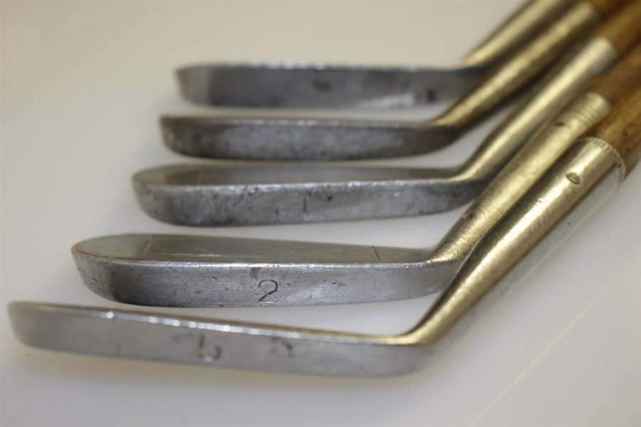 Burke Stainless Steel Irons Stamped Newark, Ohio - Five in Total