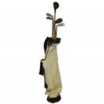 St Regis Two Star Irons w/ Straight Eight Great Lakes Wood in Canvas Bag - Five in Total