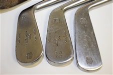 St Regis Two Star Irons w/ Straight Eight Great Lakes Wood in Canvas Bag - Five in Total