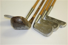 St Regis Two Star Irons w/ Straight Eight Great Lakes Wood in Canvas Bag - Five in Total