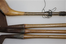CC Chattell Co Makers Chicago Junior Club Hickory Set w/ Irons and Wood Driver