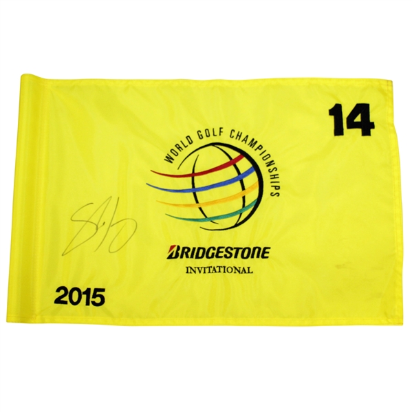 Shane Lowry Signed 2015 World Golf Championships Bridgestone Flown Flag-1st PGA Win JSA ALOA